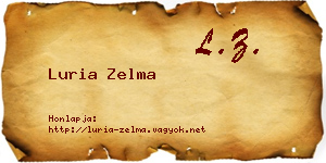 Luria Zelma névjegykártya